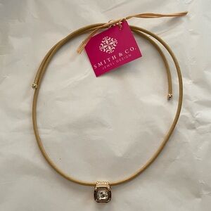 Smith & Co Leather Cord Necklace Tan BRAND NEW WITH TAGS